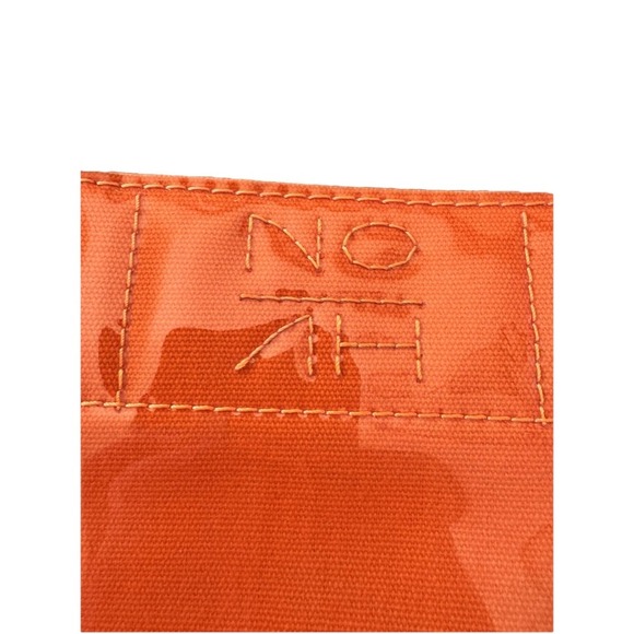 NOAH Love Birds Vegan Tote Bag Orange Oprah Favorite Things PVC Canvas - Picture 4 of 9